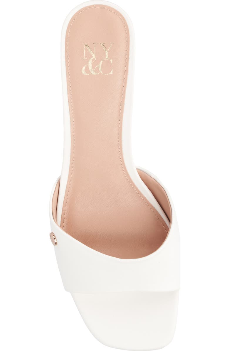 NEW YORK AND COMPANY Gaia Kitten Heel Sandal, Alternate, color, White
