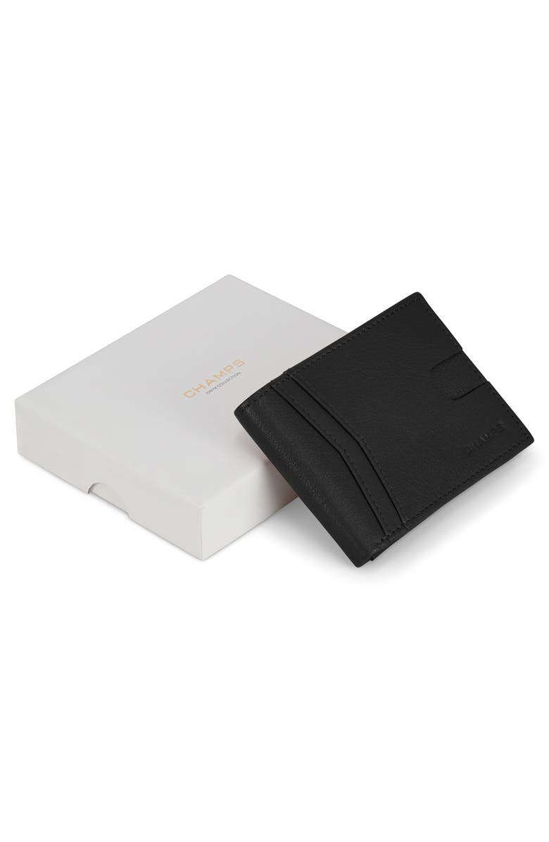 CHAMPS Onyx ID Flap Leather Bifold Wallet, Alternate, color, 