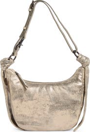 Frye Nora Knotted Metallic Leather Crossbody Bag