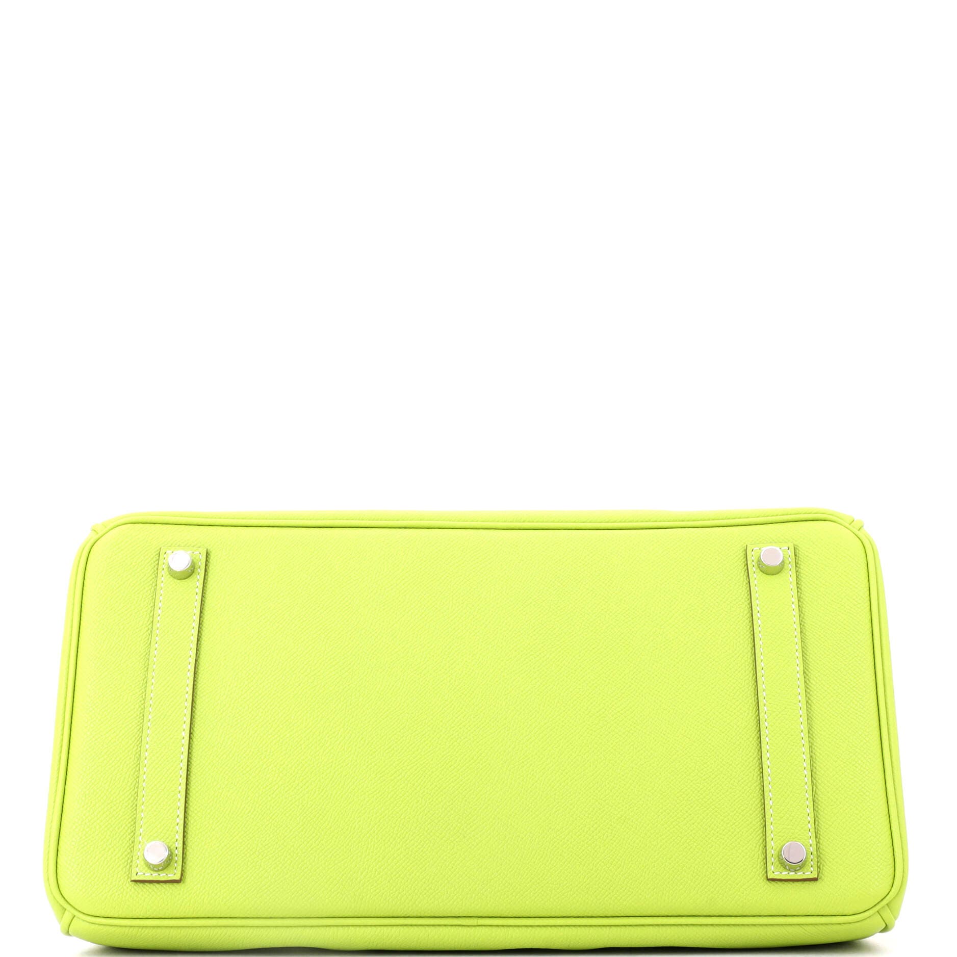 Pre-Owned Hermes Candy Birkin Bag Epsom 35, Alternate, color, Candy-Kiwi/Lichen