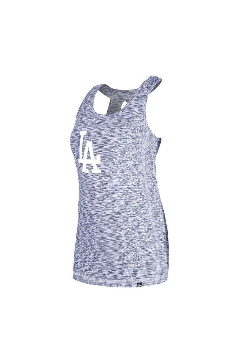 New Era Women's New Era Royal Los Angeles Dodgers Space Dye Keyhole Back Tank Top, Alternate, color, Royal