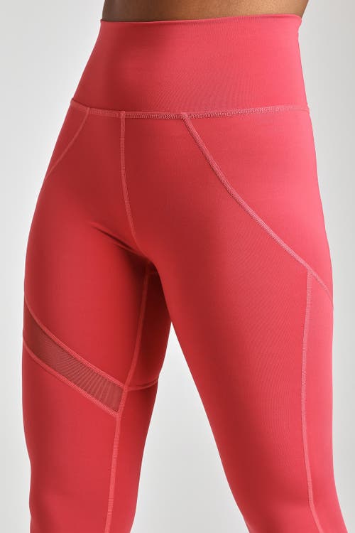 Shop Losano Mesh Panel Legging In Vintage Rose