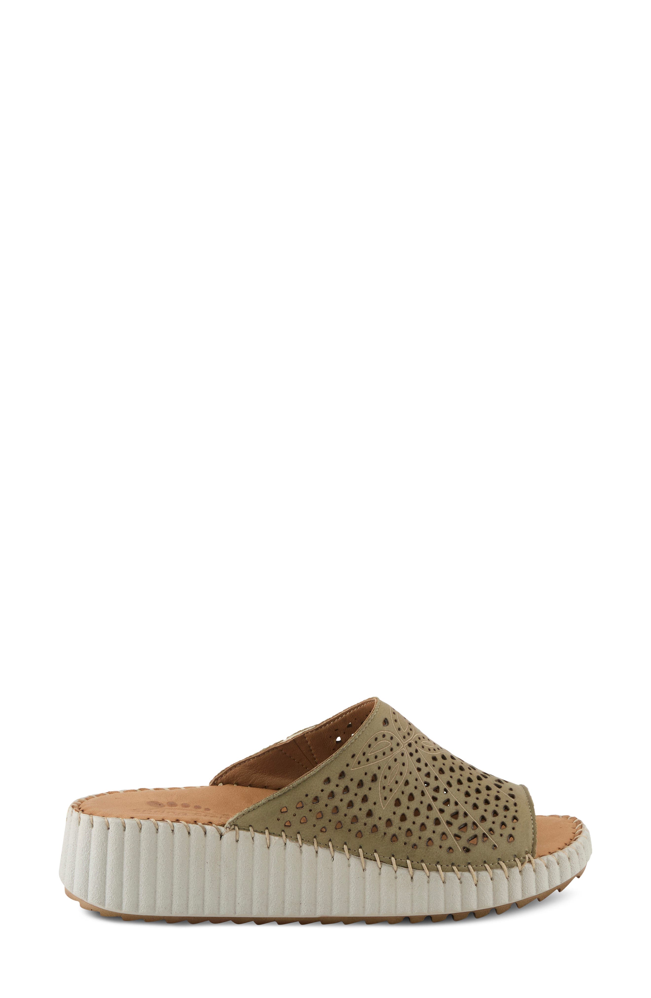 Spring Step Rhydian Wedge Sandal, Alternate, color, Sage Green