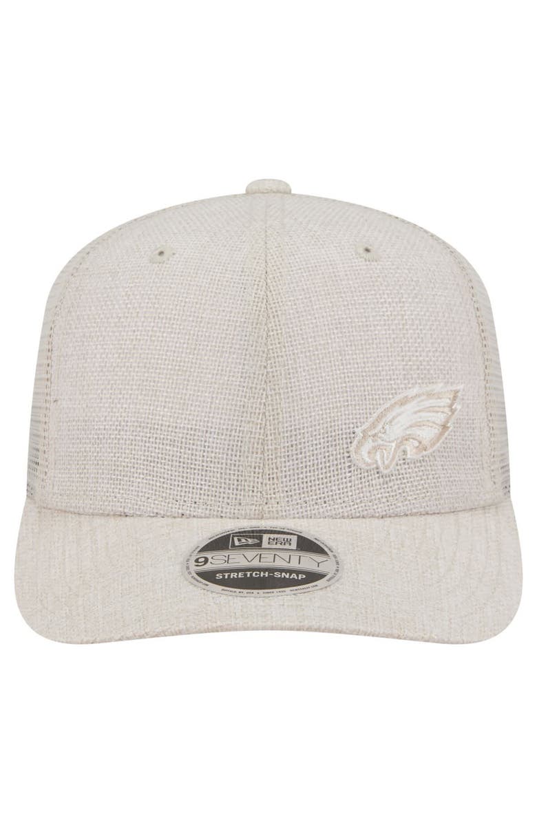 New Era Men's New Era Natural Philadelphia Eagles Flawless 9SEVENTY Stretch-Snap Hat, Alternate, color, 