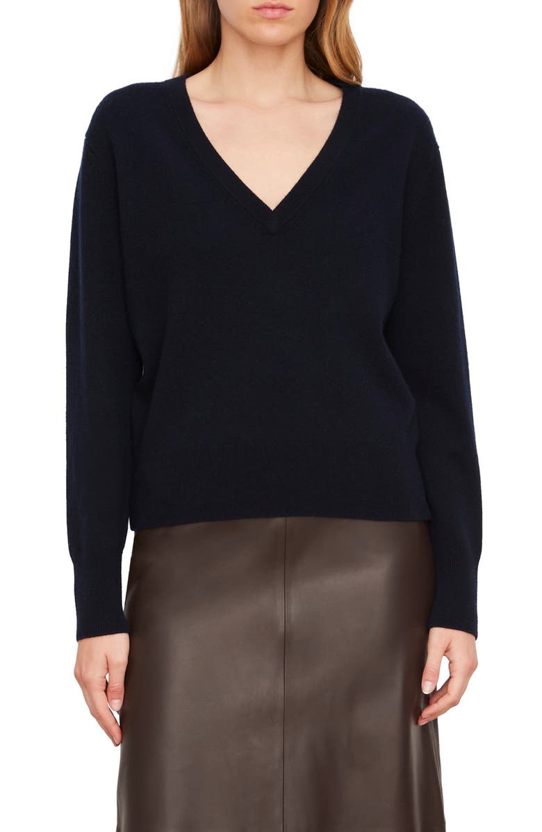 Vince V-Neck Wool & Cashmere Sweater, Main, color, 