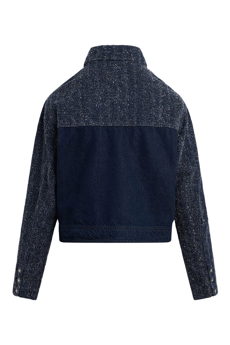 The Leave An Impression Texture Denim Jacket, Alternate, color, MARFA