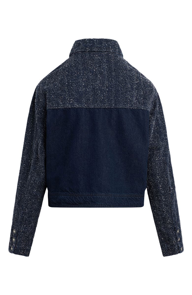 Favorite Daughter The Leave An Impression Texture Denim Jacket, Alternate, color, Marfa