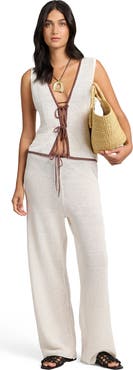 Onia Linen Knit Drawstring Pant