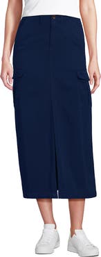 Lands' End Cool Fade Cargo Maxi Skirt