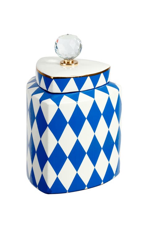 Harlequin Jar with Lid, Small