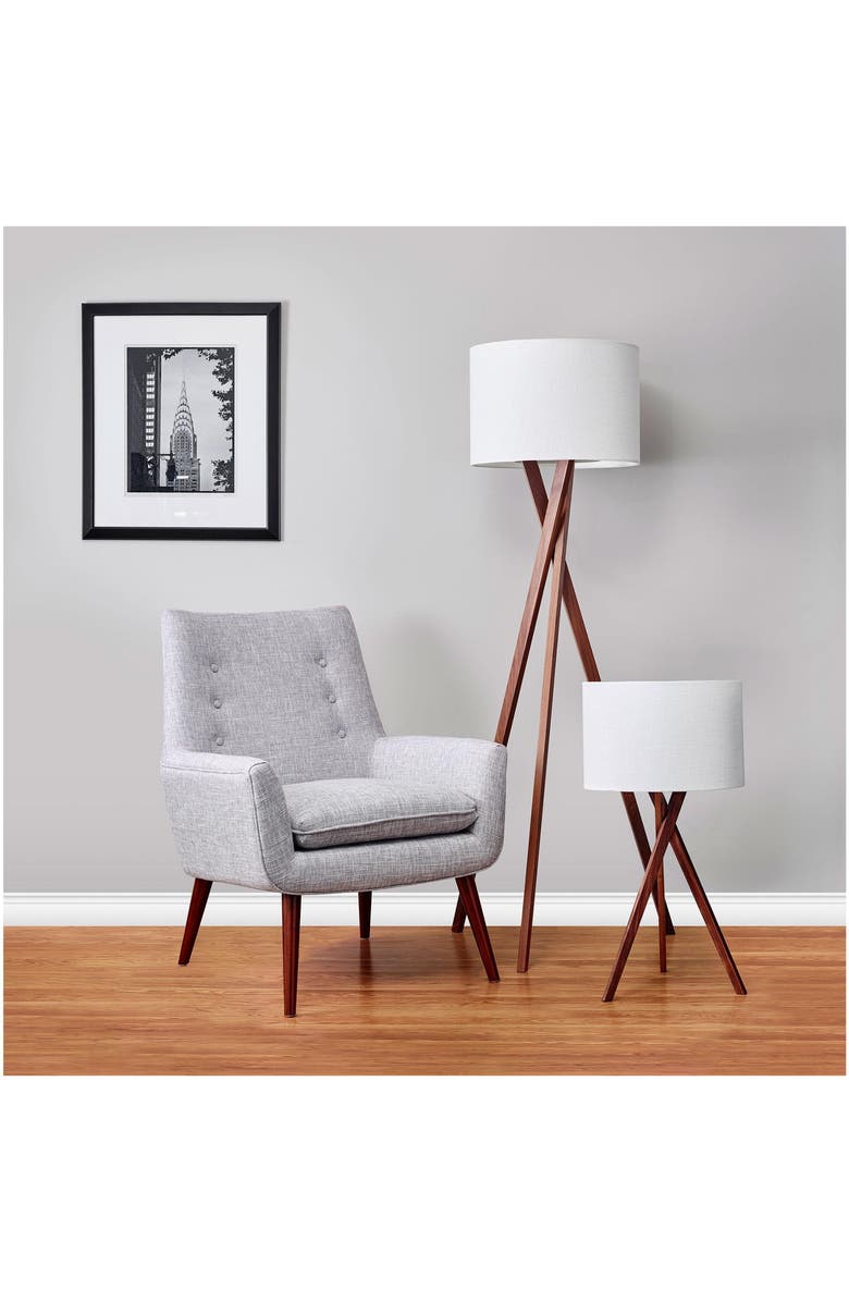 ADESSO LIGHTING Brooklyn Table Lamp, Alternate, color, Walnut