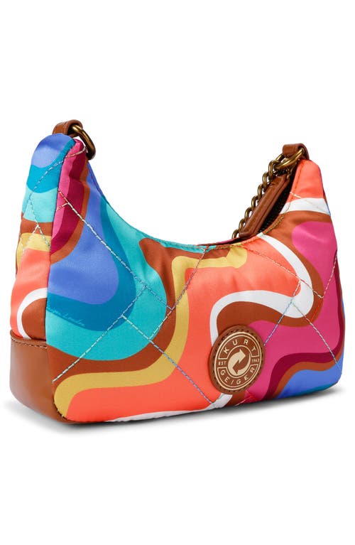Kurt Geiger London Small Recycled Multi Crossbody Bag In Brown Multi