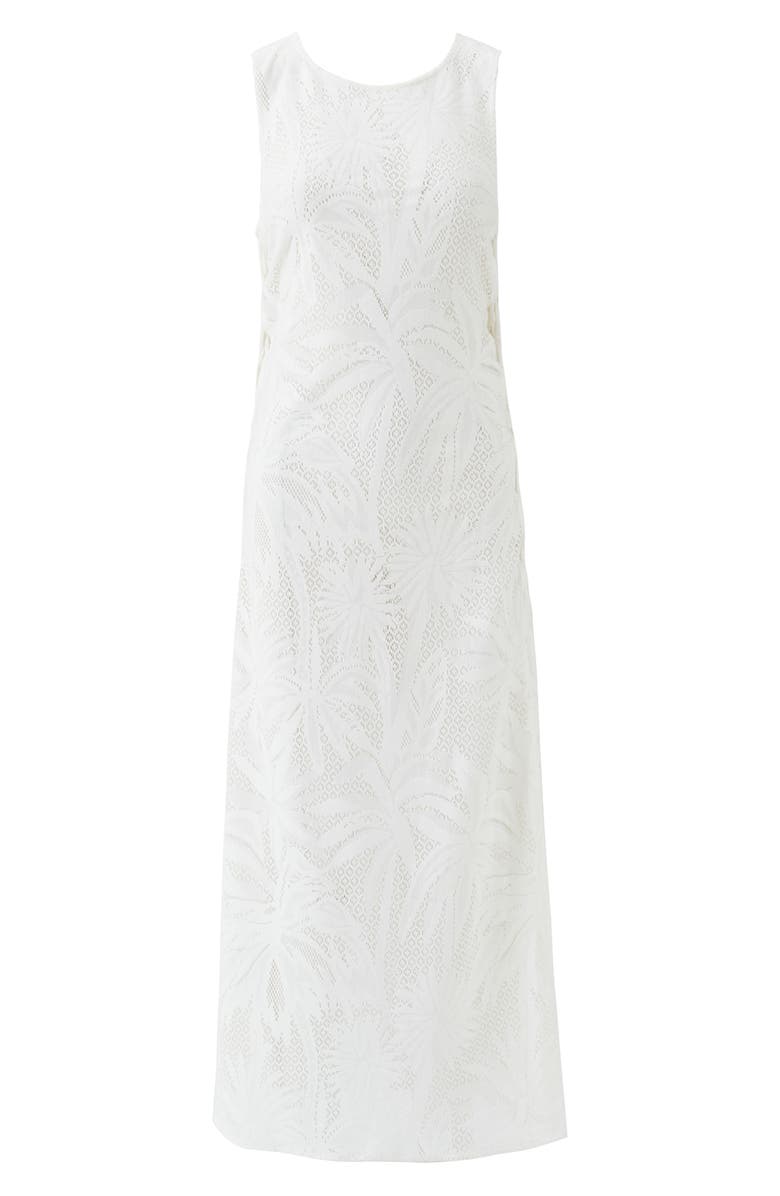 Melissa Odabash Jada Open Stitch Cover-Up Dress, Alternate, color, White