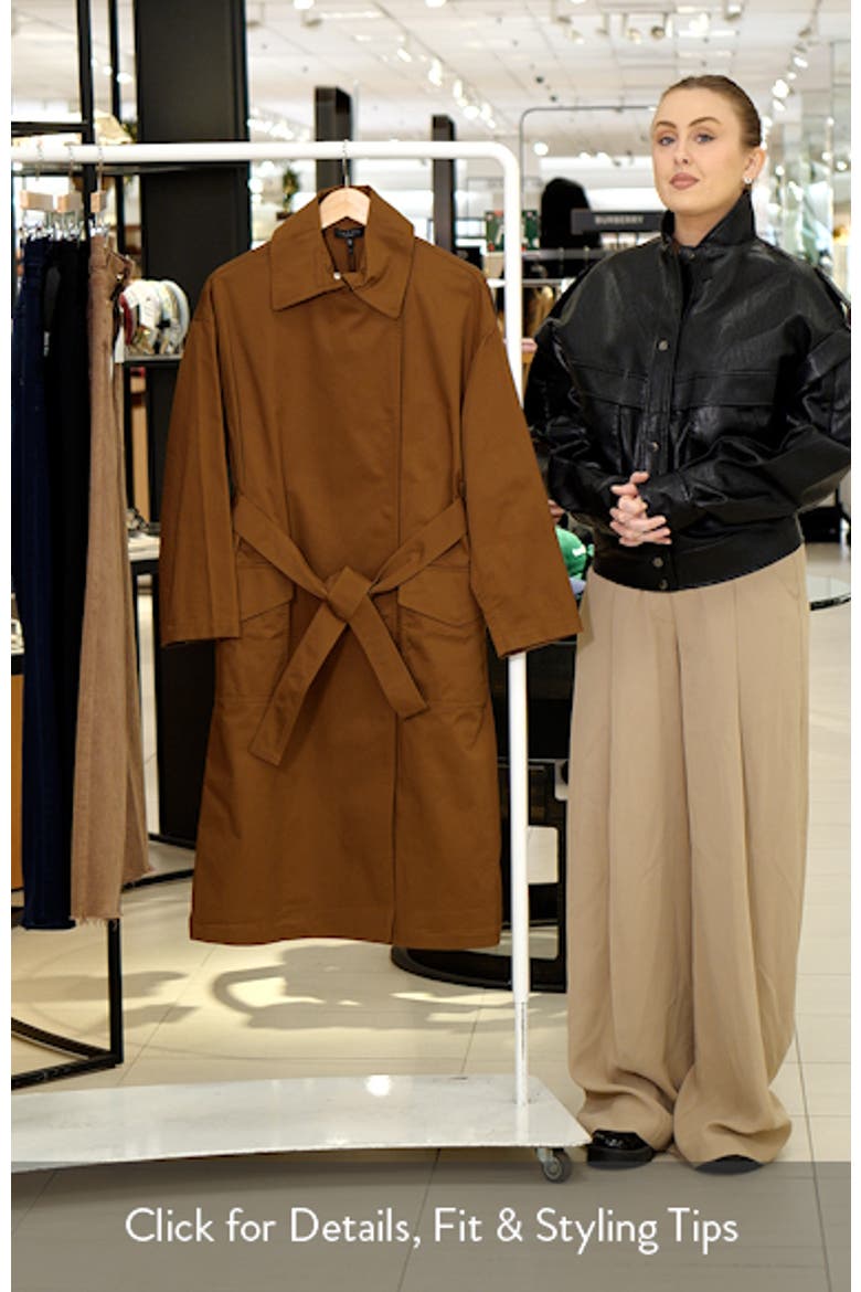 Rue Stretch Cotton Trench Coat video