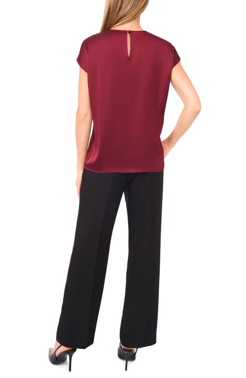 Halogenr Halogen(r) Charmeuse Top In Burgundy