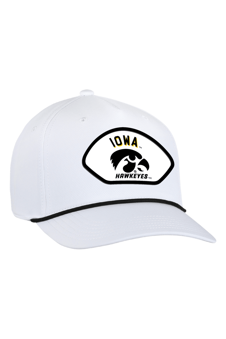 Men's Ahead  White Iowa Hawkeyes Alto Rope Adjustable Hat, Main, color, White