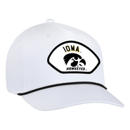 AHEAD Men's Ahead  White Iowa Hawkeyes Alto Rope Adjustable Hat