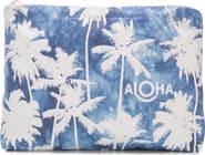 Aloha Collection Mid Coco Palms Water Resistant Zip Pouch