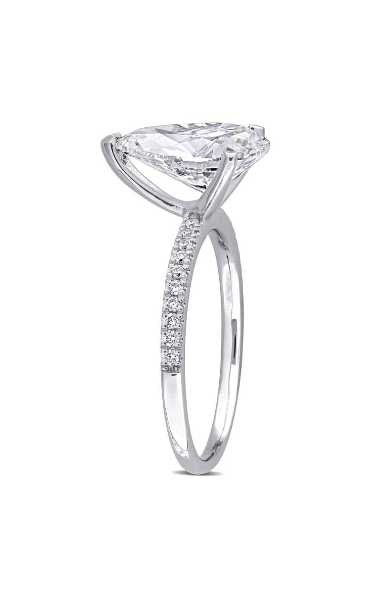 Julianna B. 3-1/6 CTW Lab-Grown Diamond Pear Solitaire Ring 14k, Alternate, color, White Gold