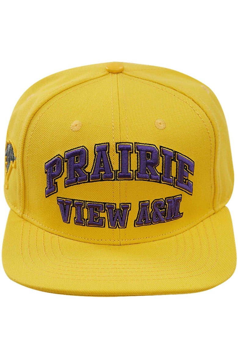 Men's Pro Standard  Gold Prairie View A&M Panthers Evergreen Prairie View Snapback Hat, Alternate, color, Gold
