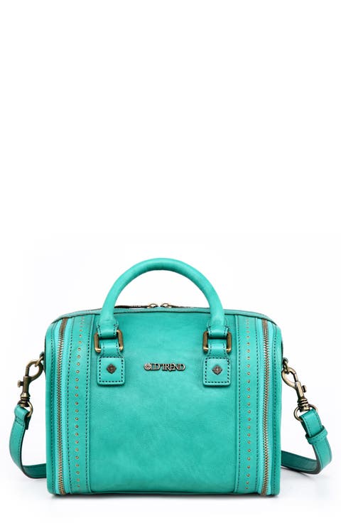 Mini Trunk Leather Crossbody Bag