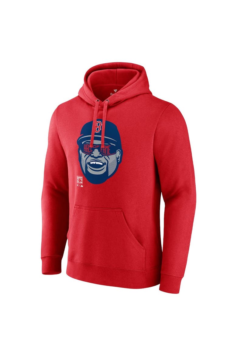 Men's Fanatics Branded David Ortiz Red Boston Red Sox Big Papi Portrait Fitted Pullover Hoodie, Alternate, color, Red