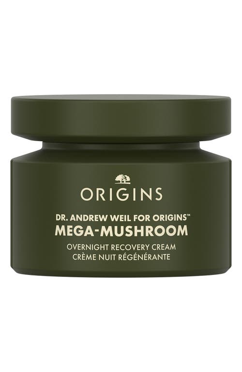 Origins Dr. Weil For  Mega-mushroom Overnight Recovery Cream In Transparent