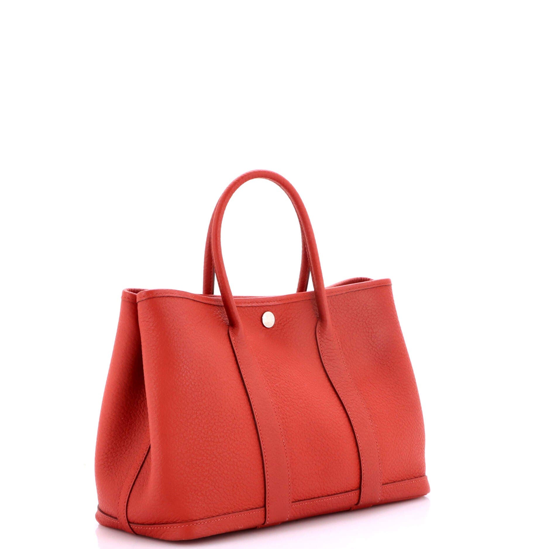 Garden Party Tote Leather 30, Alternate, color, Rouge Duchesse