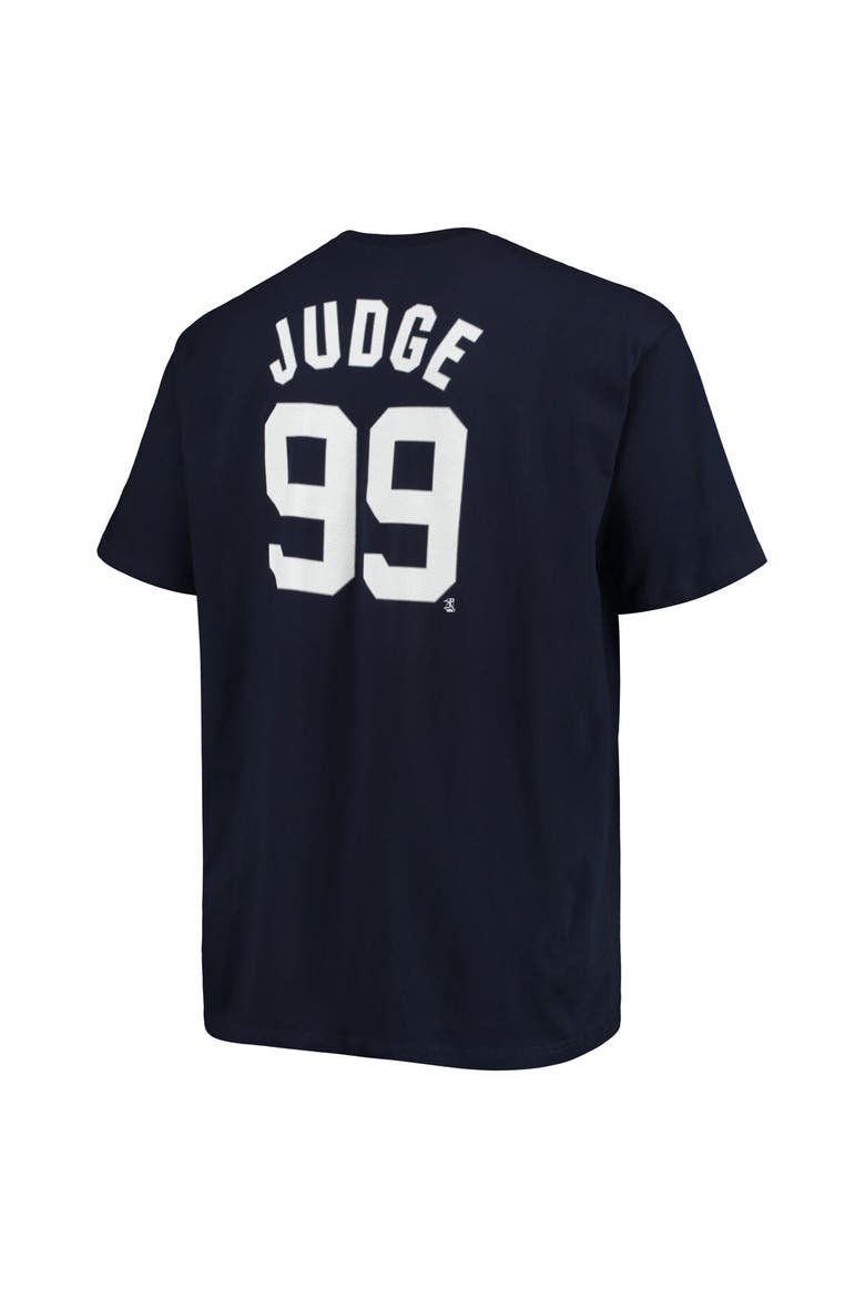 Men's Aaron Judge Navy New York Yankees Big & Tall Name & Number T-Shirt, Alternate, color, Navy