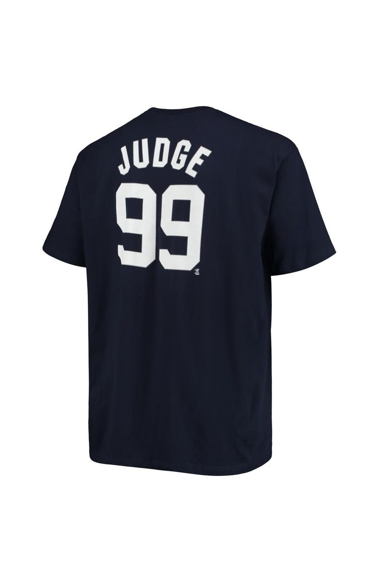 PROFILE Men's Aaron Judge Navy New York Yankees Big & Tall Name & Number T-Shirt, Alternate, color,