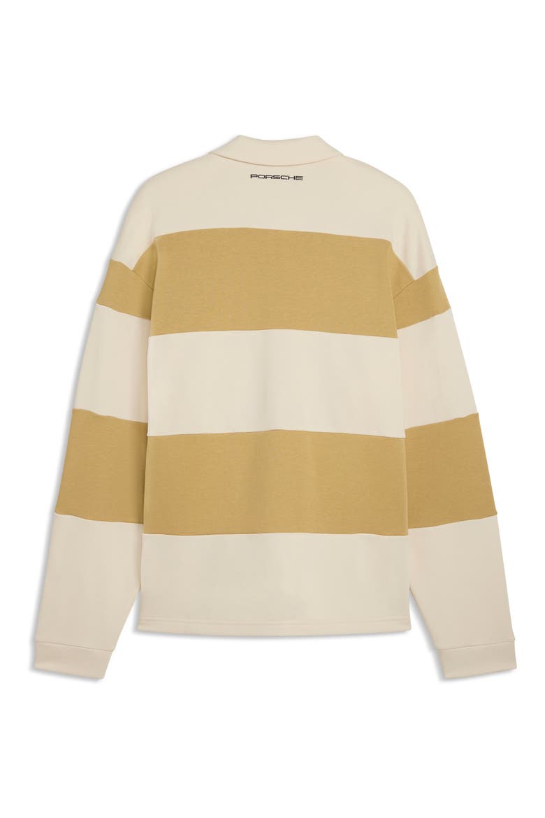 Lifestyle Crew Oversize Cotton Blend Polo, Alternate, color, COFFEE MILK
