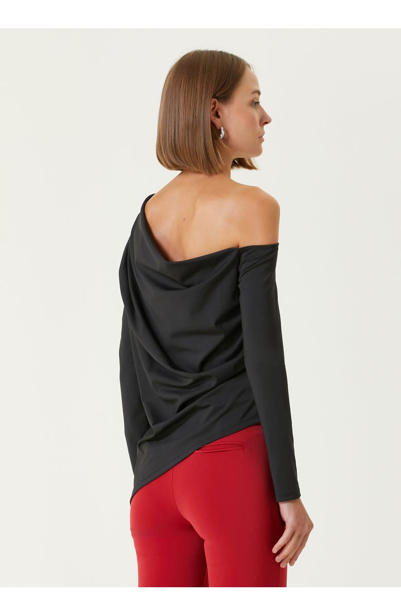 PCFG Your *Itch Draped Long Sleeve Top, Alternate, color, Black