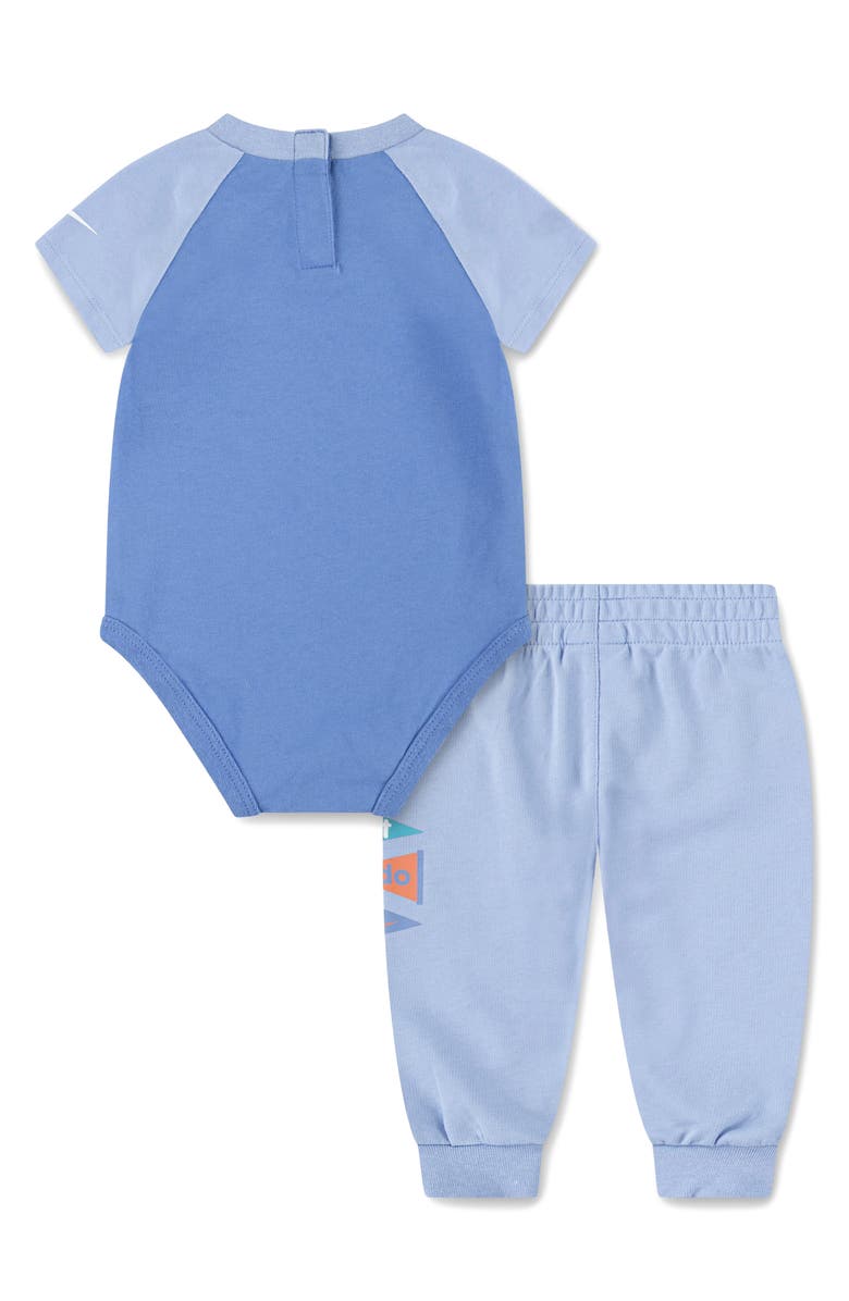 Nike Logo Bodysuit & Joggers Set, Alternate, color, 