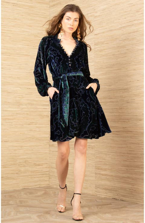 Crystal Velvet Dress