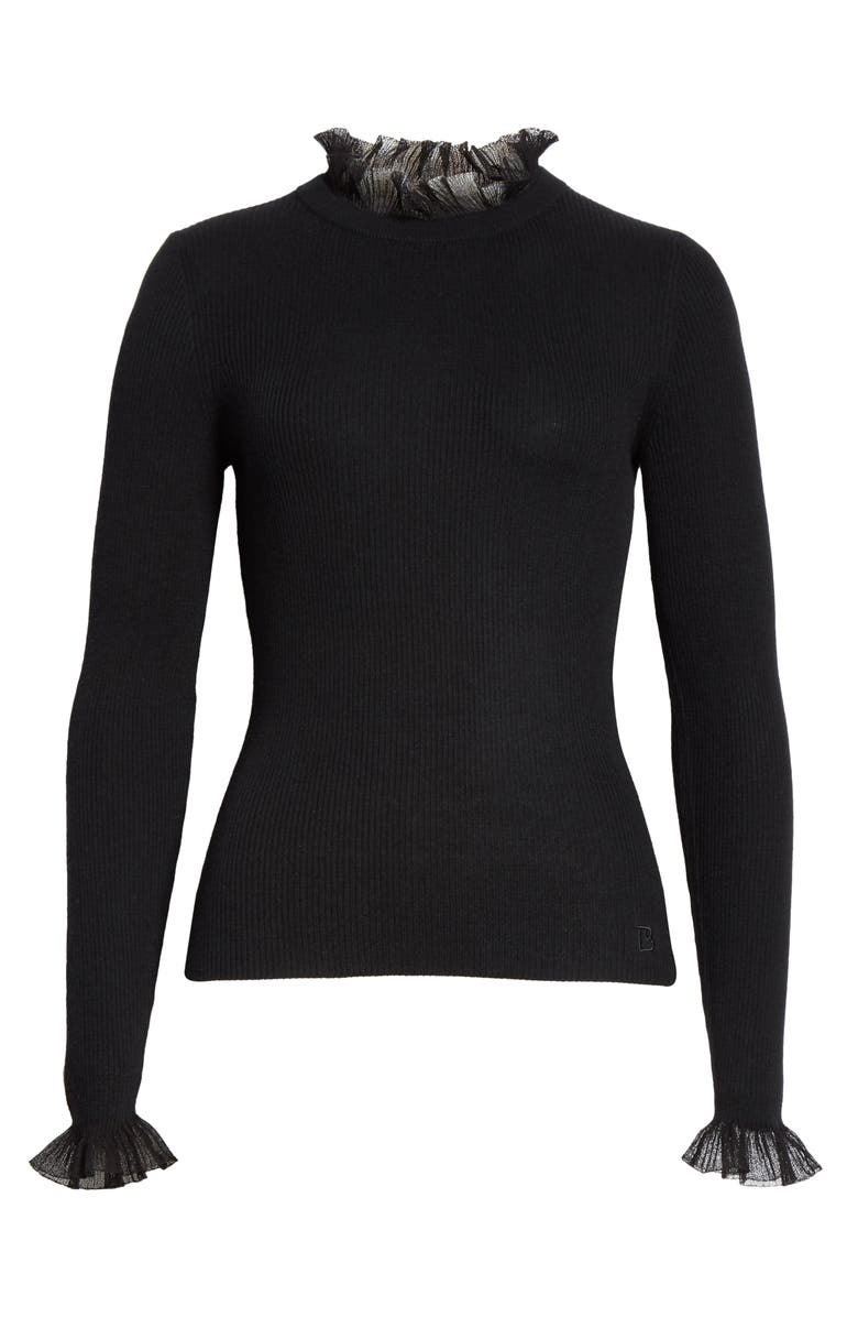 Ted Baker London Frill Trim Sweater, Alternate, color,