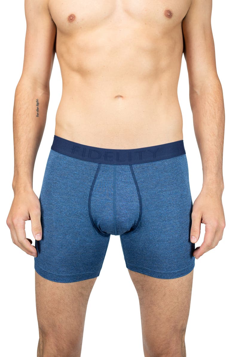 Fidelity Denim The Epic X-Hold Solid Performance Boxer Briefs, Main, color, 