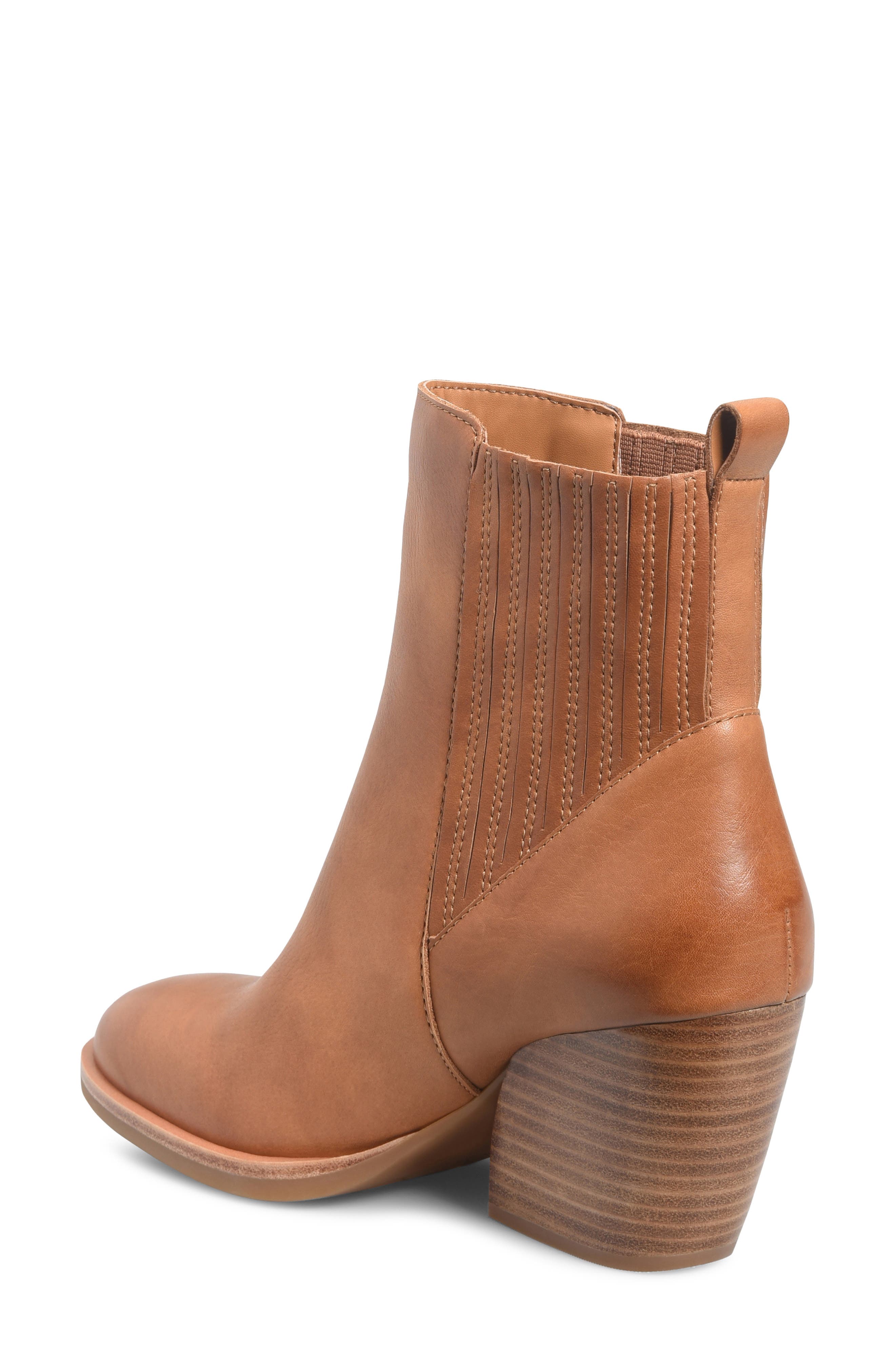 Shaila Leather Chelsea Boot, Alternate, color, DARK TAN LEATHER