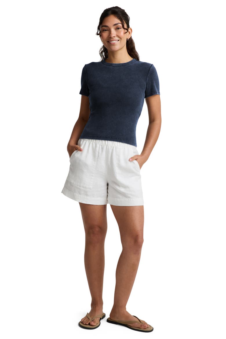 On Repeat Rib Baby T-Shirt, Alternate, color, WASHED NOCTURNAL NAVY