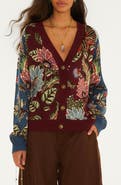 FARM Rio Mixed Delhi Floral Knit Cardigan