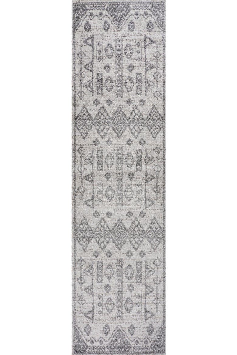 Idris  Diamond Geometric Area Rug, Alternate, color, Gray/Beige