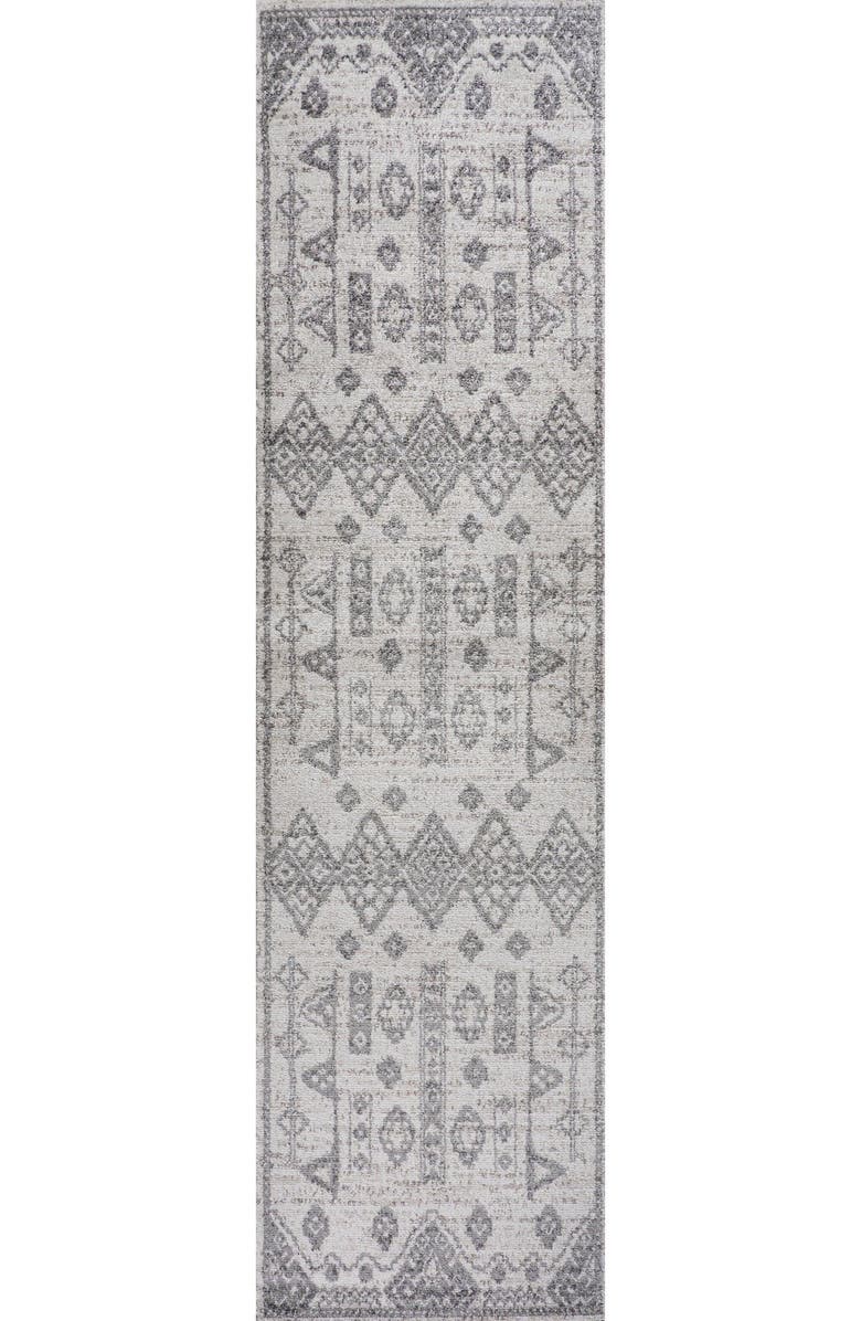 JONATHAN Y Idris  Diamond Geometric Area Rug, Alternate, color, Gray/Beige