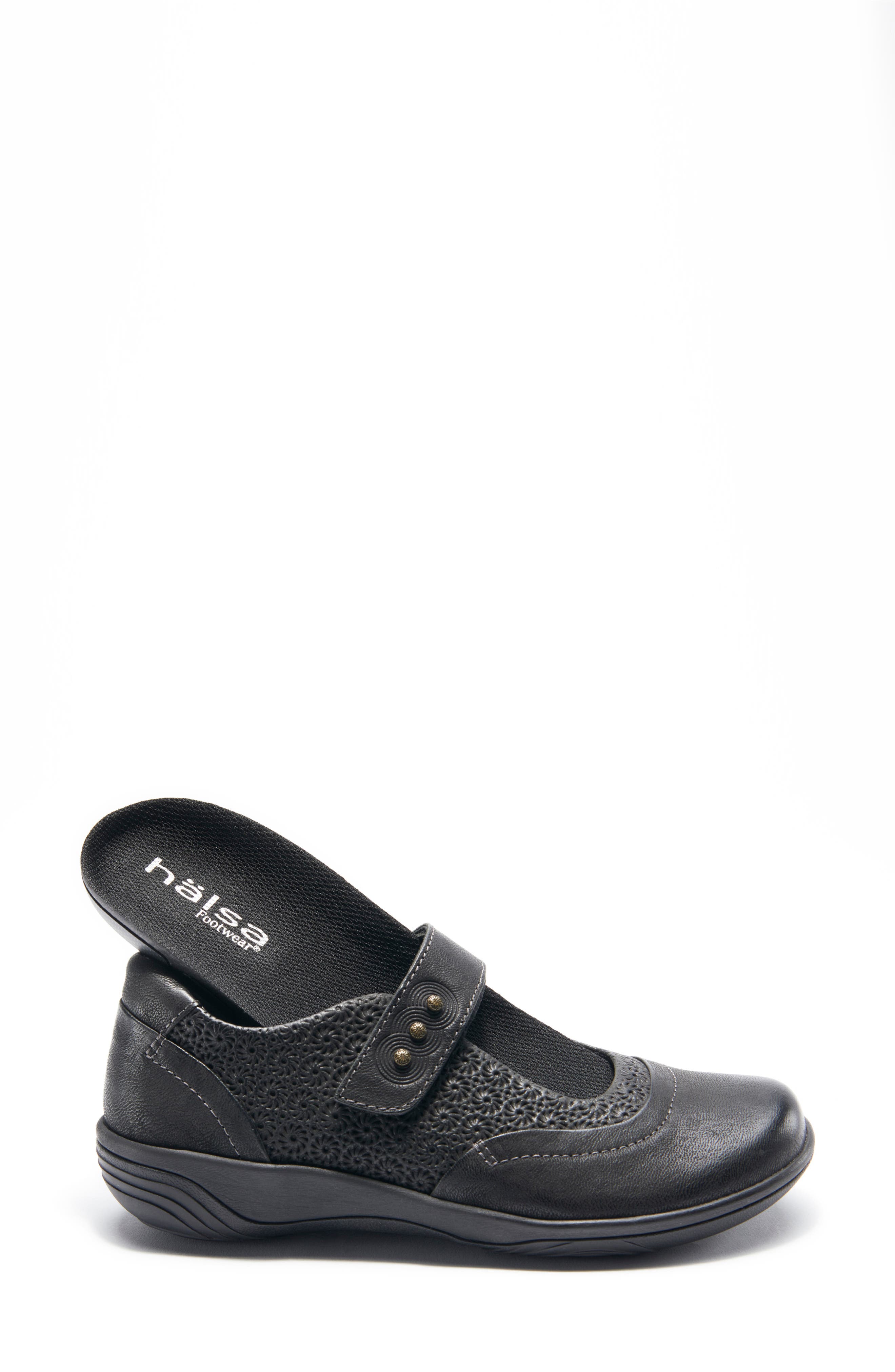 Hälsa Footwear Aloe Mary Jane, Alternate, color, Black Leather