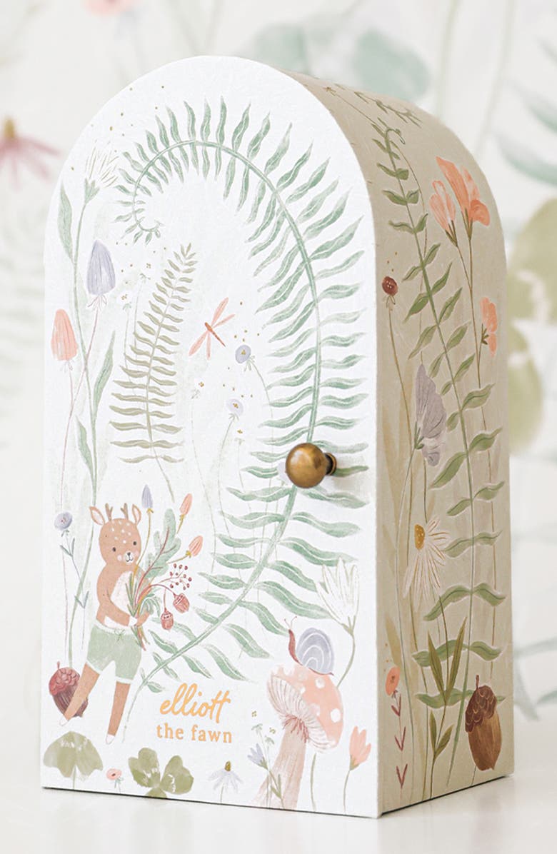 cuddle+kind Tiny Elliot the Fawn Stuffed Animal, Alternate, color, Brown/Green