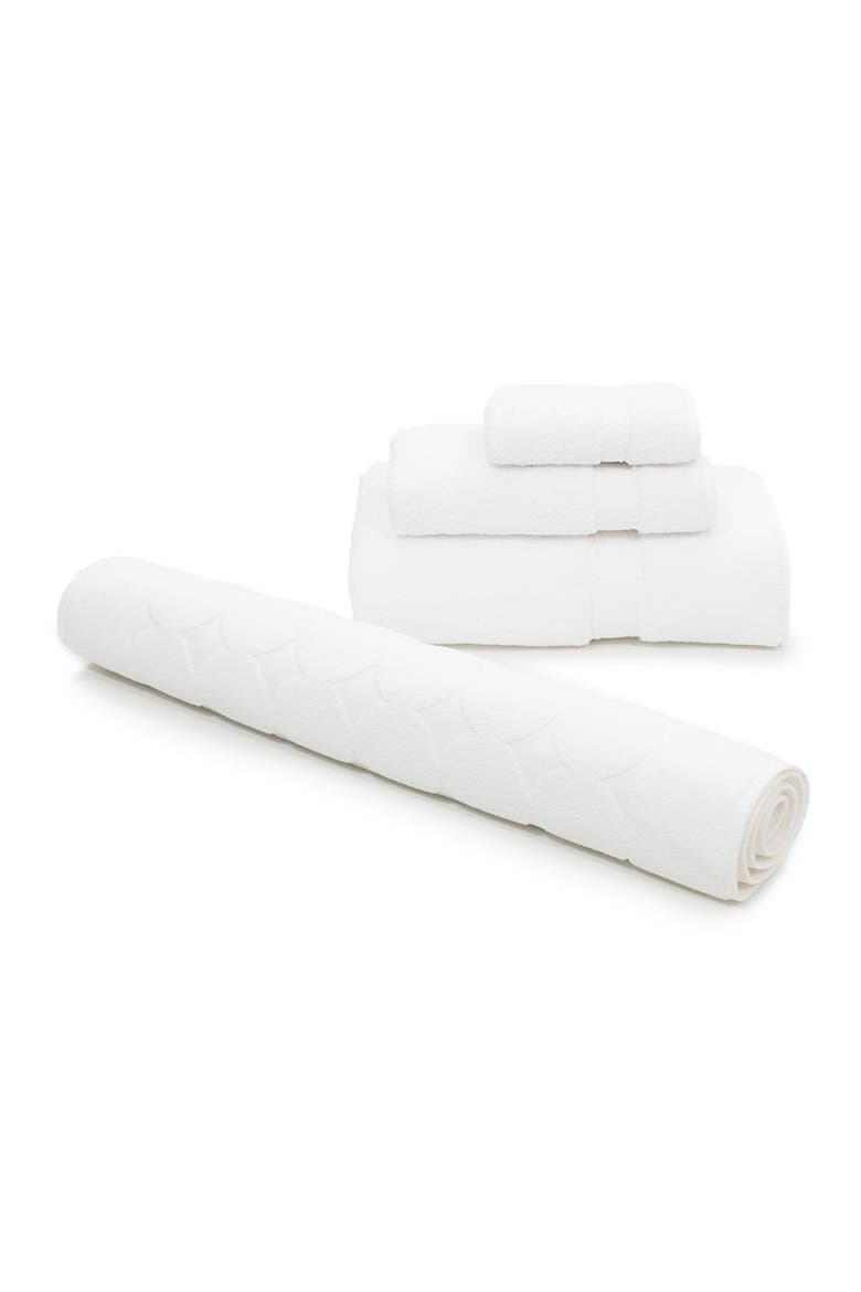 Sinemis Terry 4-Piece Towel Set - White, Alternate, color, WHITE