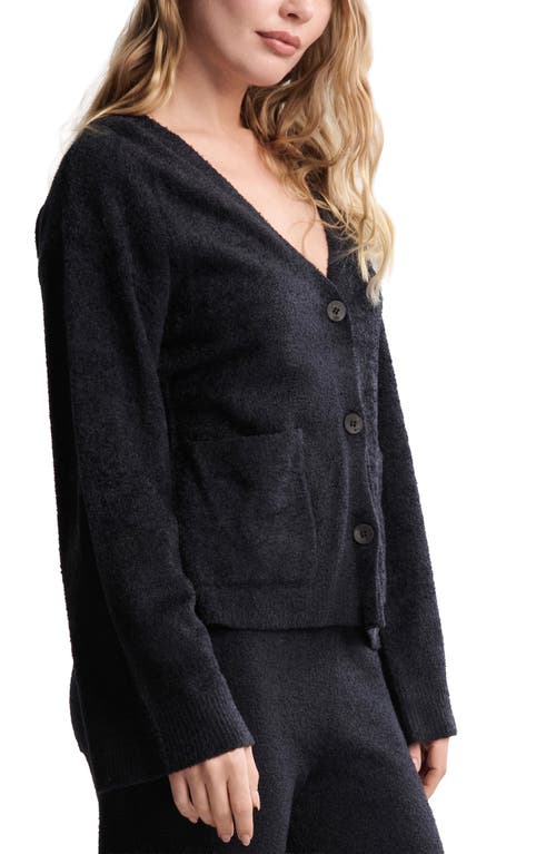 Barefoot Dreams Cozychic® Ultra Lite® Flare Sleeve Button-up Top In Black