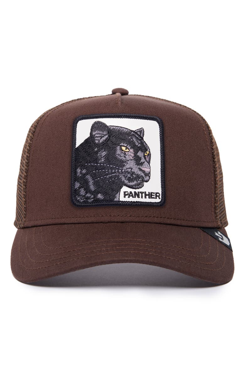 Goorin Bros. The Panther Trucker Hat, Main, color, Chocolate