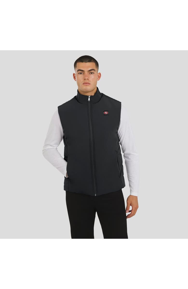J. Palmer Men's J. Palmer  Black San Francisco 49ers Front Office Full-Zip Vest, Alternate, color, Black