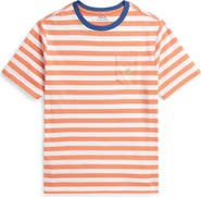 Polo Ralph Lauren Kids' Stripe Cotton Jersey Pocket T-Shirt
