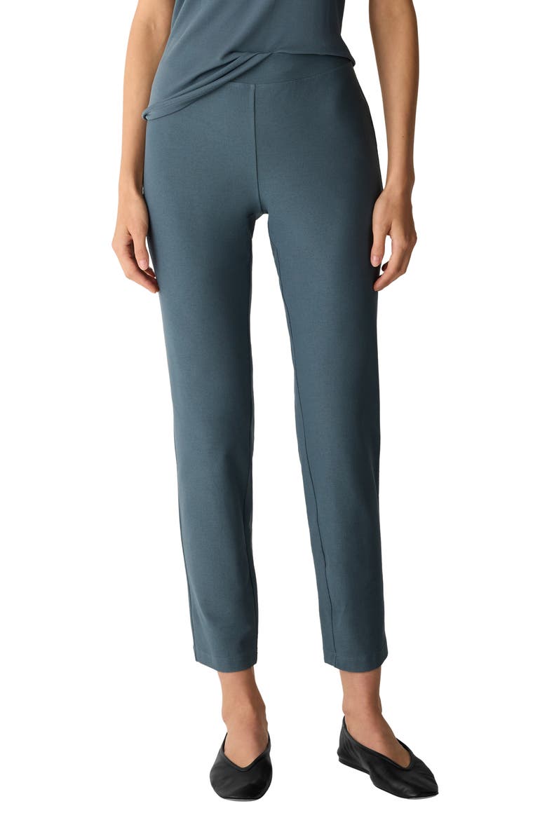 Slim Ankle Pants, Main, color, EUCALYPTUS