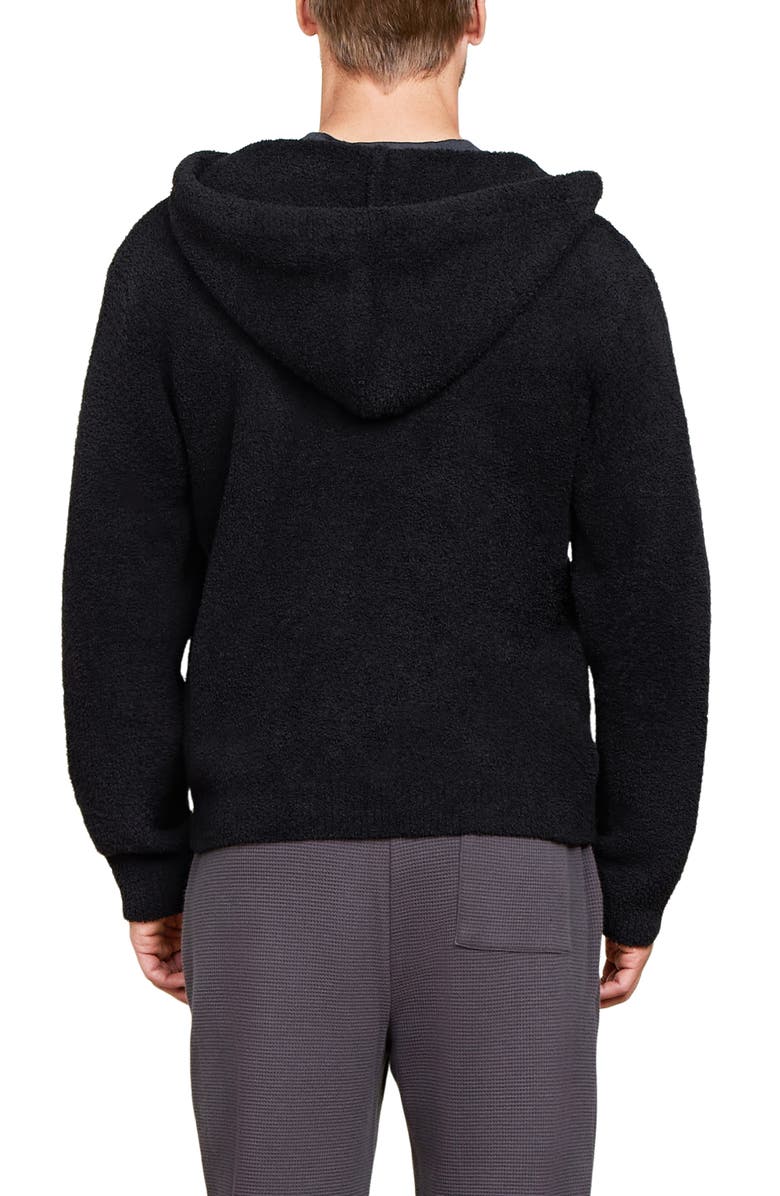 Barefoot Dreams<sup>®</sup> CozyChic<sup>®</sup> Zip Hoodie, Alternate, color, Black